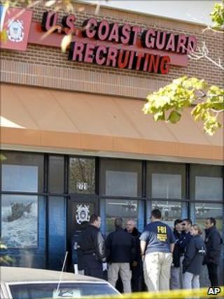 US Coast Guard recruiting centre in Woodbridge. 2 Nov 2010