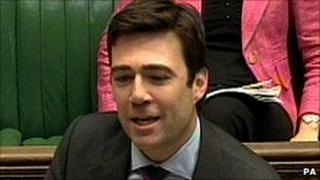Shadow education secretary Andy Burnham