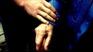 Older person's hand