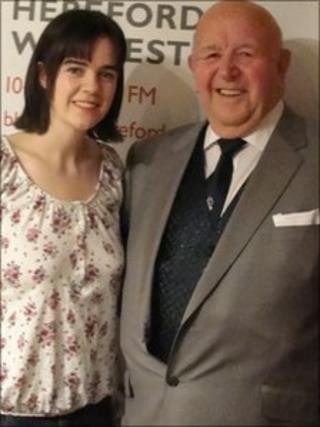 Zoe Coward and her grandfather Horace who are graduating together from The University of Worcester
