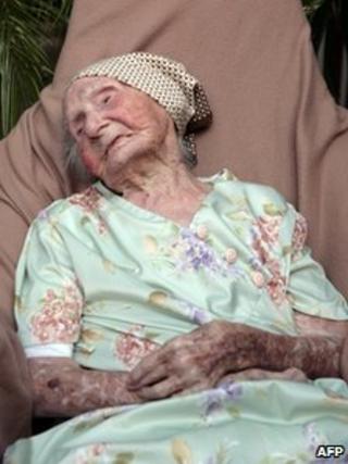 Eugenie Blanchard in hospital, 10 May 2010