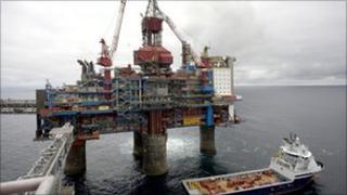 North Sea oil platform