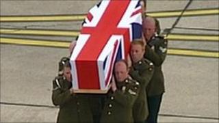 Repatriation of soldier killed in Afghanistan