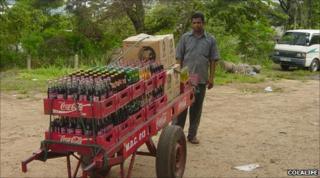 A Coca-Cola distributor in Zambia