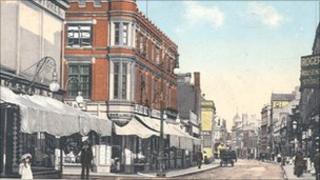 The Cowgate in Peterborough in 1911 (courtesy of Peterborough Archive Service)
