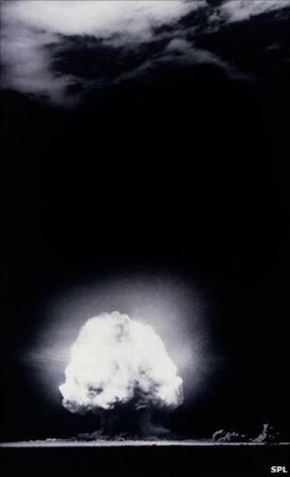 First atomic bomb explosion