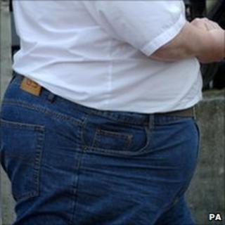 Overweight man