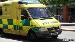 North West Ambulance Service (NWAS) vehicle