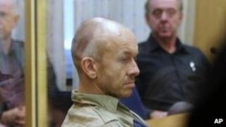 Peter Mangs in court in Malmo, 9 November