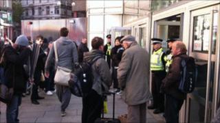 Passengers were evacuated from the station