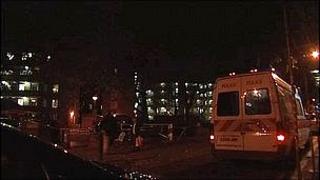 Police tape outside Strang House