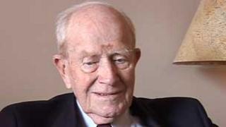 RAF man Alfie Martin parachuted out of a burning aircraft during World War II