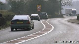 Cars on road