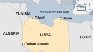 Map of Libya