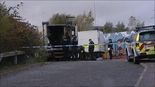 Suspicious objects were found near the Donegall Road