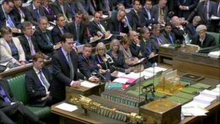 Coalition benches of the House of Commons