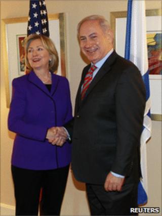 Hillary Clinton and Benjamin Netanyahu