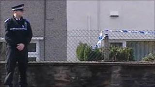 The murder scene in Mountain Ash