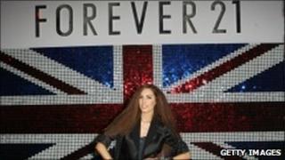 Amber Le Bon at the European launch of Forever 21