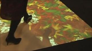 Part of the interactive display