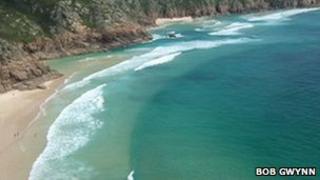 Porthcurno beach, Cornwall