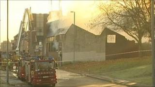 Newtown fire scene