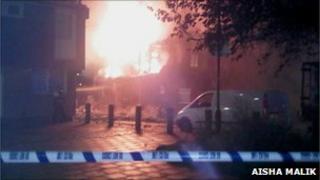 Fire at Battersea flats