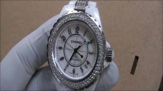 This Chanel watch was among items taken in the Broughton Hall raid