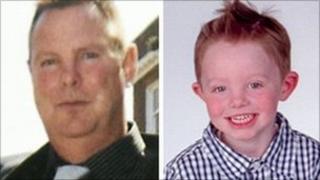 Chris Hall and his son, also called Chris