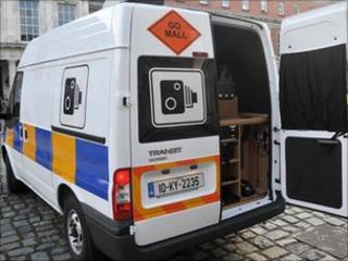 Speed camera van