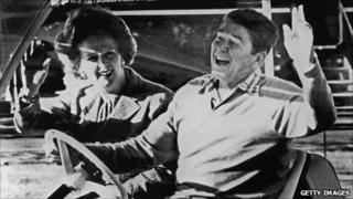 Margaret Thatcher and Ronald Reagan