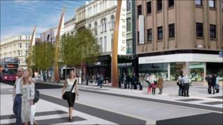 Donegall Place masts