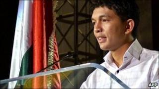 Madagascar's President Andry Rajoelina
