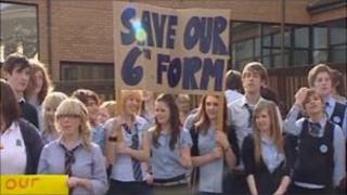 Pupils in Merthyr opposed sixth form closures
