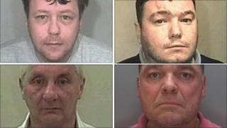 From top left: Lee Mitchell, Christopher Brooke, John Hartley and Ian Cole