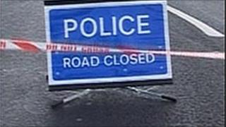 Road accident sign