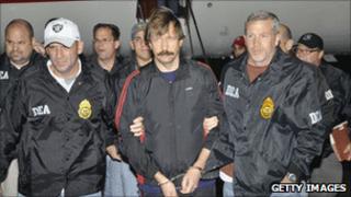 Viktor Bout arriving in New York