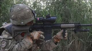 British soldier in Afghanistan