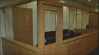 Dock in court room