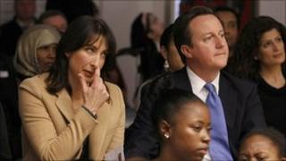 Samantha and David Cameron