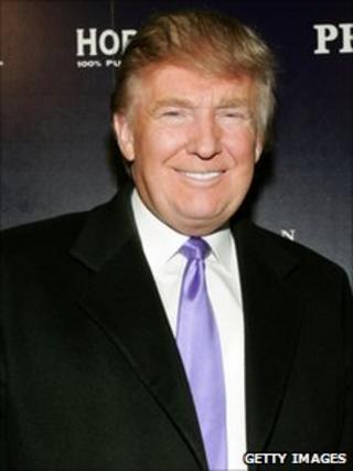 Donald Trump, pictured on 10 November, 2010, in New York