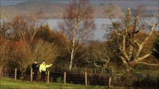 Police at the scene