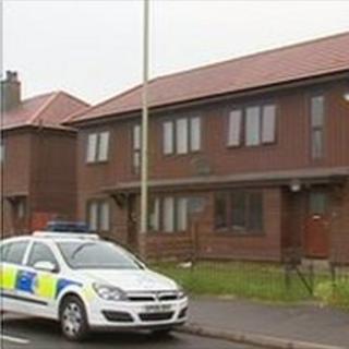 Police at house