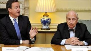 David Cameron and Lord Young