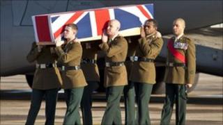 Repatriation ceremony of Ranger Aaron McCormick