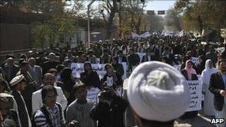 Demonstration in Kabul 10 November