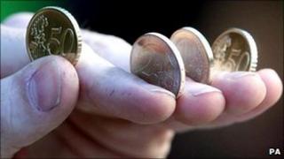 Euro coins