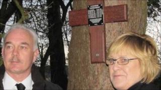 Anthony Heeley and his wife Catherine in Germany