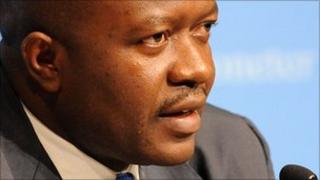 Liberia's Finance Minister Augustine Ngafuan (file photo)