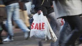 Shoppers in Glasgow